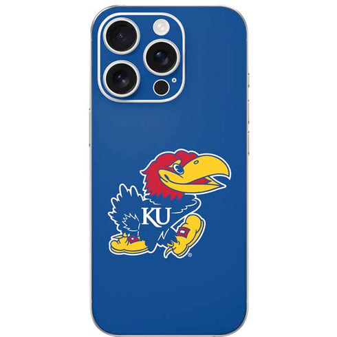 University of Kansas Jayhawks Mascot Outline iPhone 16 Pro Skin